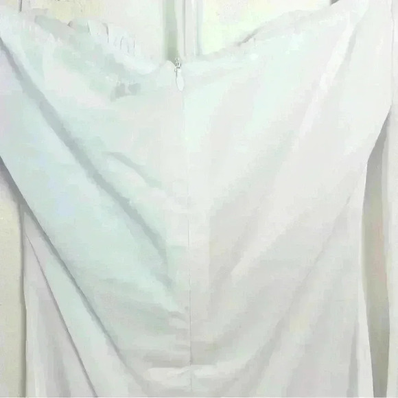 NWT Princess Polly | Dyer Sheer Sleeve White Mini Dress Low Impact | Size US 2 - Picture 11 of 16